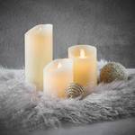 Set di 3 candele LED GLOWING FLAME Bianco crema