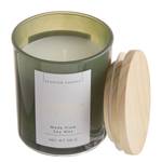 Geurkaars Eucalyptus SCENTED CANDLE paraffine/sojawas/pijnboomhout/glas- donkergroen