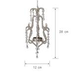 Teelichthalter ROYAL HEIGHTS Chandelier Glas / Eisen - Silber