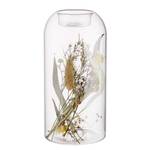 Teelichthalter FLOWER MARKET Glas / Trockenblumen - Transparent - Höhe: 16 cm