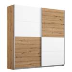 Zweefdeurkast Subito pure Eikenhoutlook Artisan/Wit - Breedte: 180 cm