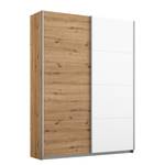 Schwebetürenschrank Subito pure Eiche Artisan Dekor / Weiß - Breite: 135 cm