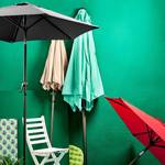 Parasol SIESTA X Aluminium / Polyester - Gris