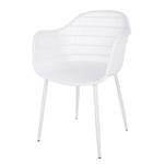 Chaise de jardin Shelly Fer / Polypropylène - Blanc