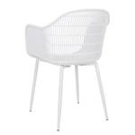 Chaise de jardin Shelly Fer / Polypropylène - Blanc