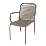 Chaise de jardin Loops Fer / Polypropylène - Gris