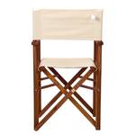 Chaise de jardin Hollywood Partiellement en acacia massif / Coton - Beige