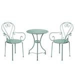 Table et chaises Century II (3 éléments) Fer - Vert