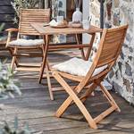 Table et chaises Somerset (3 élém.) Acacia massif - Marron