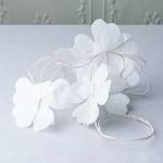 Blumen Girlande BLOSSOM Papier - Weiß