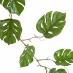 Ghirlanda monstera artificiale FLORISTA Ferro / Poliestere PVC - Verde