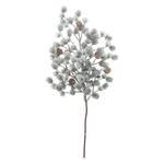 Branche de sapin WINTERGREEN Fer / Polyester PVC - Vert / Blanc