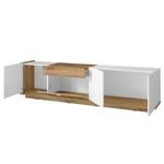 Meuble TV Lahntal I Blanc - Bois manufacturé - 220 x 59 x 41 cm