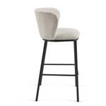 Chaises de bar Rovigo (lot de 2) Blanc