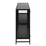 Sideboard Coogee IV Glas / Metall - Schwarz