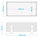 Beddenset Modulo Puzzle (set van 2) Grijs