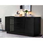 Sideboard Reedley Hochglanz Schwarz