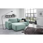 Ecksofa Looks I Webstoff Glaw: Stahlblau