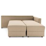 Ecksofa Looks II Webstoff Cody: Beige - Longchair davorstehend rechts