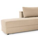 Ecksofa Looks II Webstoff Cody: Beige - Longchair davorstehend rechts