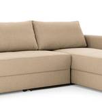 Ecksofa Looks II Webstoff Cody: Beige - Longchair davorstehend rechts