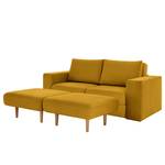 Sofa Looks-V1 (2-Sitzer) Microfaser Marta: Senfgelb - Breite: 212 cm