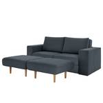 Sofa Looks-V1 (2-Sitzer) Microfaser Marta: Dunkelblau - Breite: 212 cm