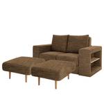 Sofa Looks V-2 (2-Sitzer) Webstoff Folmar: Braun - Breite: 172 cm