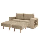 Sofa Looks V-2 (2-Sitzer) Webstoff Folmar: Hellbraun - Breite: 212 cm