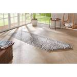 Tapis de couloir réversible Jardin Polypropylène - Gris - 80 x 350 cm