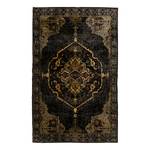 Tapis Ornamento Peau de vache / Viscose - Noir / Multicolore