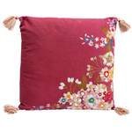 Dekokissen Embroidery Blossom Baumwolle / Polyester - Mehrfarbig