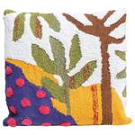 Coussin Tufted Trees Coton / Chenille de polyester - Multicolore