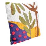 Coussin Tufted Trees Coton / Chenille de polyester - Multicolore