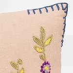 Dekokissen Embroidery Violet Baumwolle / Polyester - Mehrfarbig