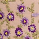 Sierkussen Embroidery Violet katoen/polyester - meerdere kleuren