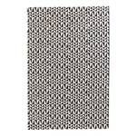 Tapis en peau Zigzag Peau de vache / Laine - Noir / Blanc