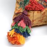 Coussin Textured Tassels Coton / Chenille de polyester - Multicolore
