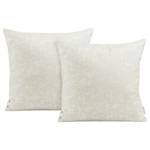 Housses de coussin Rinko (lot de 2) Blanc - 45 x 45 cm