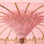 Sonnenschirm ORIENTAL LOUNGE Baumwollstoff / Fruchtholz - Pink