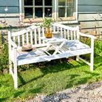 Gartenbank BANQUETTE FSC®-zertifiziertes Akazienholz - Weiß