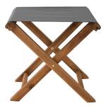 Tabouret de jardin FISHERMAN Partiellement en acacia massif / Polyester - Naturel / Gris