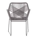 Chaise de jardin CORDEE Acier / Polypropylène - Gris foncé