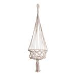 Blumenampel MACRAMÉ Baumwollstoff - Creme