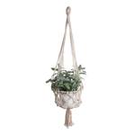 Blumenampel MACRAMÉ Baumwollstoff - Creme