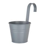 Pflanztopf ZINC Höhe 11 cm Zink - Grau