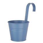 Pflanztopf ZINC Höhe 11 cm Zink - Hellblau