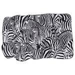 Handtuch Zebra Polyester - Schwarz / Weiß