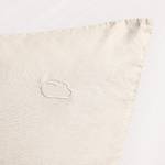 Parure de lit Leinna Tissu mélangé - Blanc - 135 x 200 cm + oreiller 80 x 80 cm