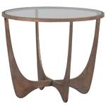 Beistelltisch Poole Glas / Metall - Antik Kupfer